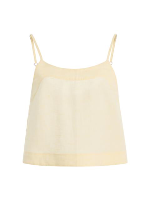Leiden Universal Linen Top yellow