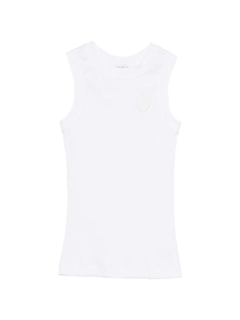 ribbed appliqué top