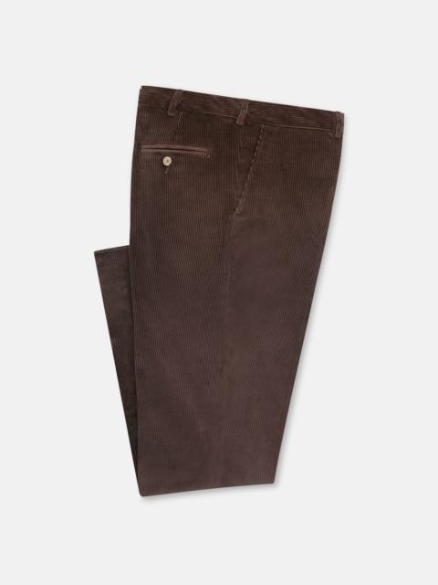 MADE-IN-USA CHESTNUT WIDE WALE BRITISH CORDUROY PANT