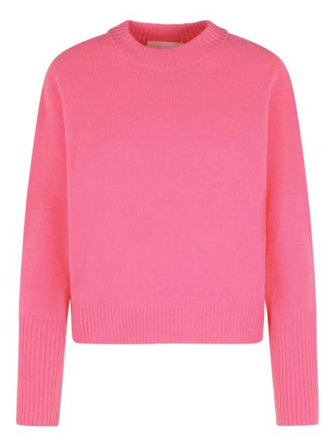 ribbed crew-neck wool sweater