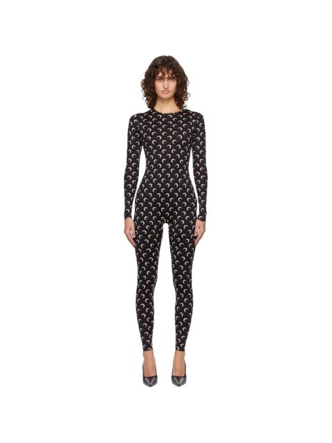 Black Recycled Jersey Moon Jumpsuit