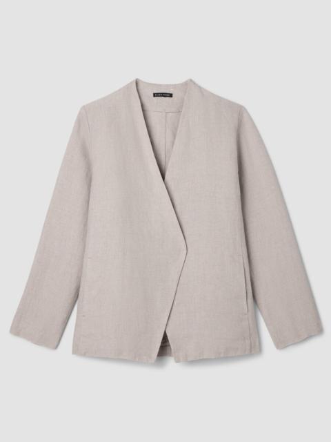 Heavy Organic Linen Angled Jacket