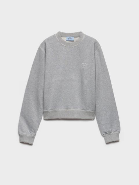 Cotton crew-neck sweatshirt