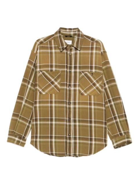 checked chest-pockets overshirt