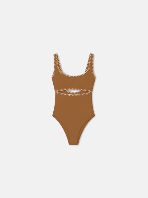 Crocheted Cut-Out Swimsuit