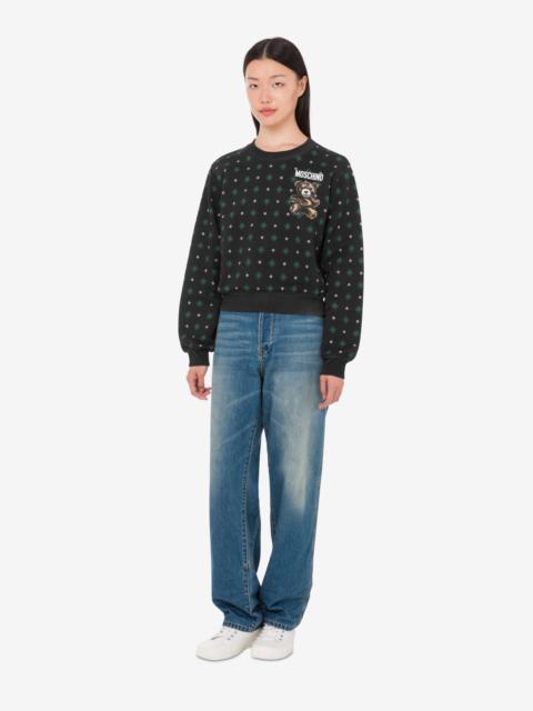 MOSCHINO TEDDY BEAR ORGANIC COTTON SWEATSHIRT