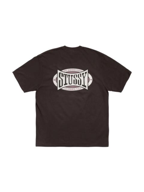 Stussy Champion Oval Pigment Dyed Tee Faded Black