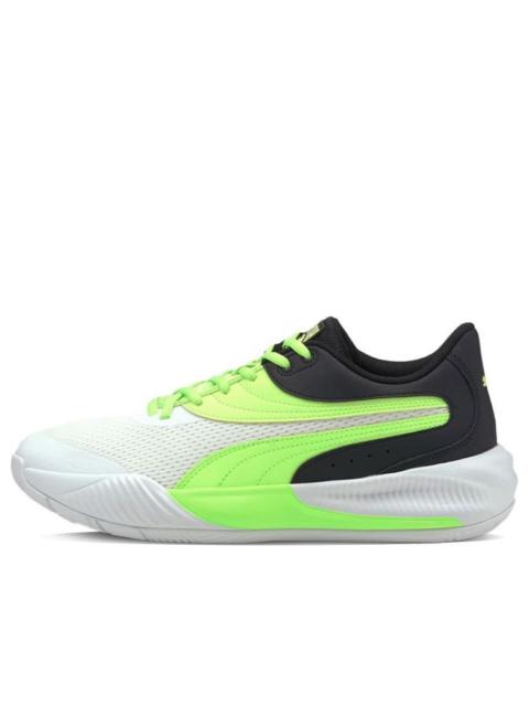 PUMA Triple Basketball 'White Green Glare' 195217-10