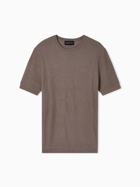 US EXCLUSIVE PLAIN-KNIT WOOL JUMPER