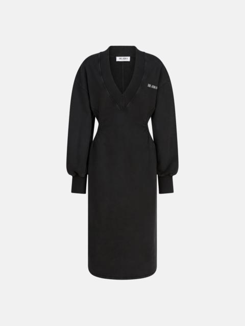 FADED BLACK MIDI DRESS