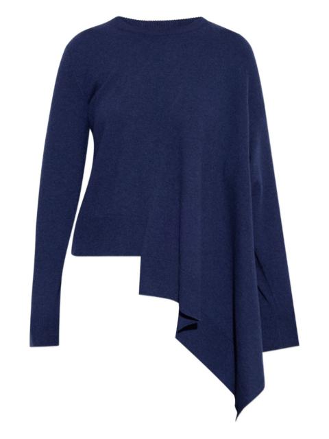 asymmetric cashmere sweater