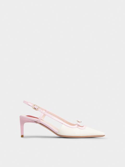 Viv’ Canard Slingback Pumps in Patent Leather