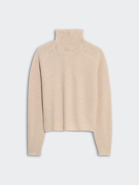 Cropped Rib Turtleneck