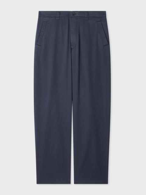 Navy Stretch-Cotton Chinos