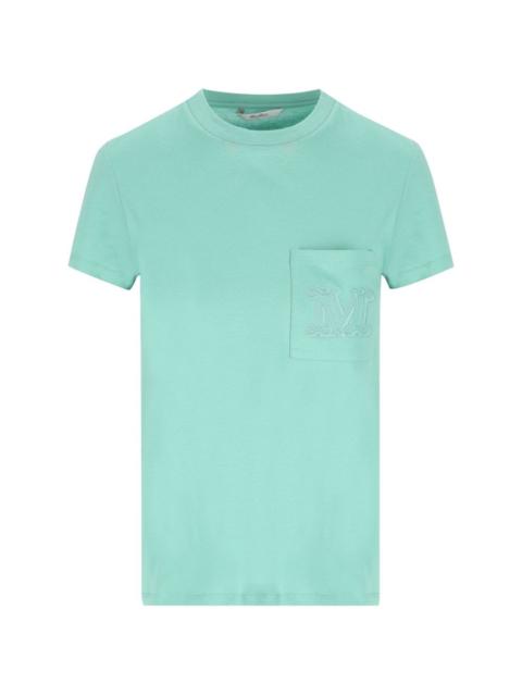 chest-pocket embroidered-logo T-shirt