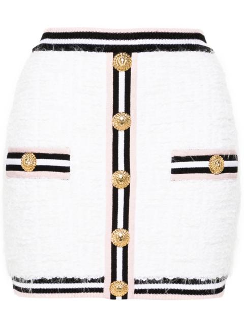 Maze monogram-jacquard miniskirt