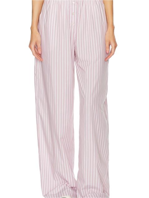 Wide Stripe Poplin House Pants