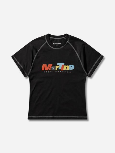 Raglan Shrunken T-Shirt Black