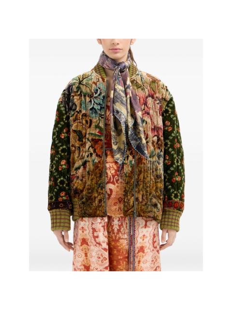 abstract-pattern silk scarf