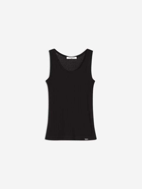 MAISON KITSUNE HANDWRITING RIBBED TANK TOP