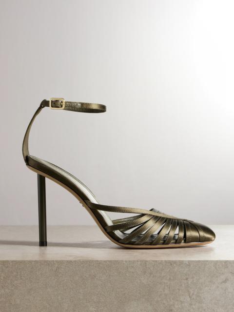 Ermelia 95 Satin Point-toe Pumps