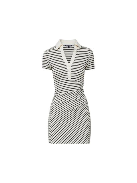 LANIER STRIPED POLO DRESS