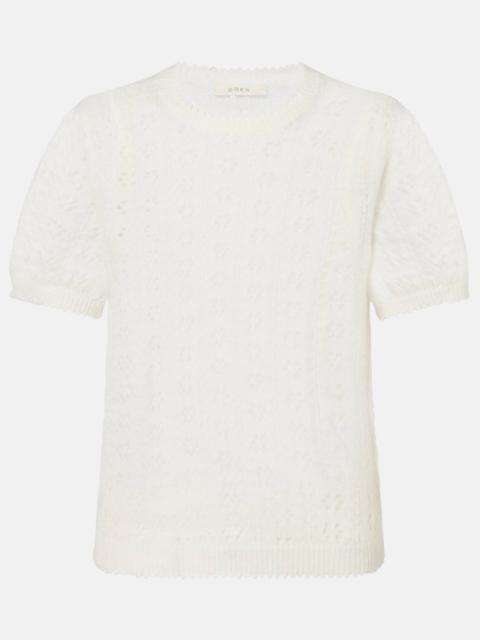 Monica alpaca and wool-blend sweater