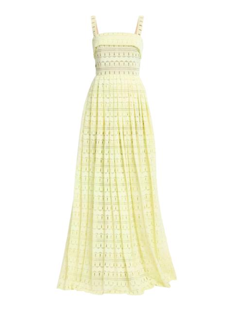 Macrame Long Dress yellow