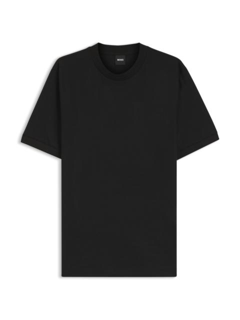 REGULAR-FIT T-SHIRT IN A MERCERISED COTTON BLEND