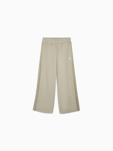 Wardrobe Essentials Women's Low Rise Popper Pants