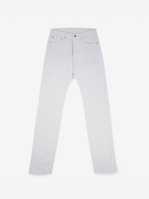 IH-634-WT 13.5OZ DENIM STRAIGHT CUT JEANS - WHITE