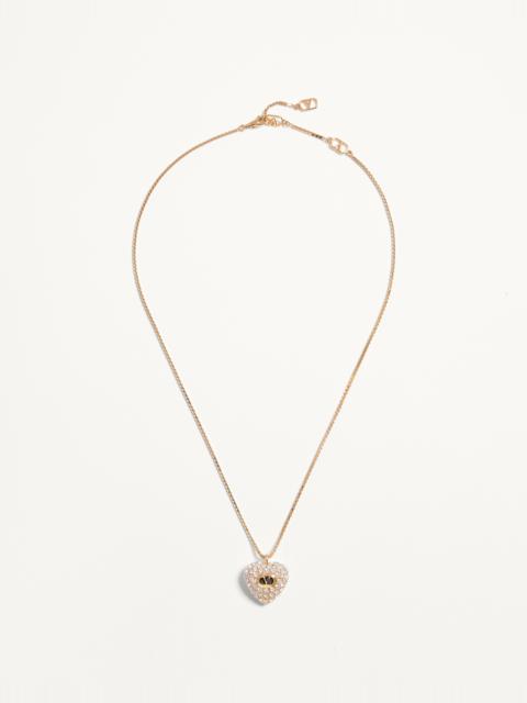 COEUR ROYAL NECKLACE IN METAL, ENAMEL AND SWAROVSKI® CRYSTALS