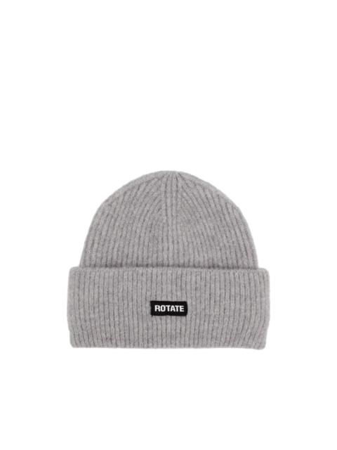 logo-patch beanie hat