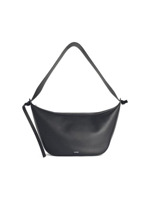 knotted leather shoulder bag