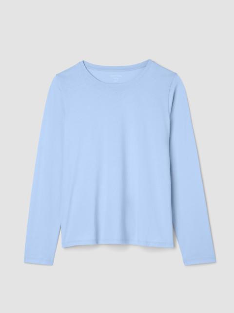 Organic Pima Cotton Jersey Long-Sleeve Tee