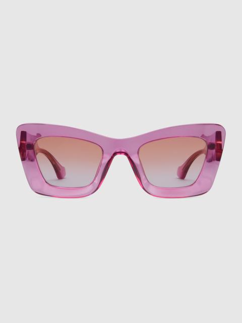 Cat-eye frame sunglasses