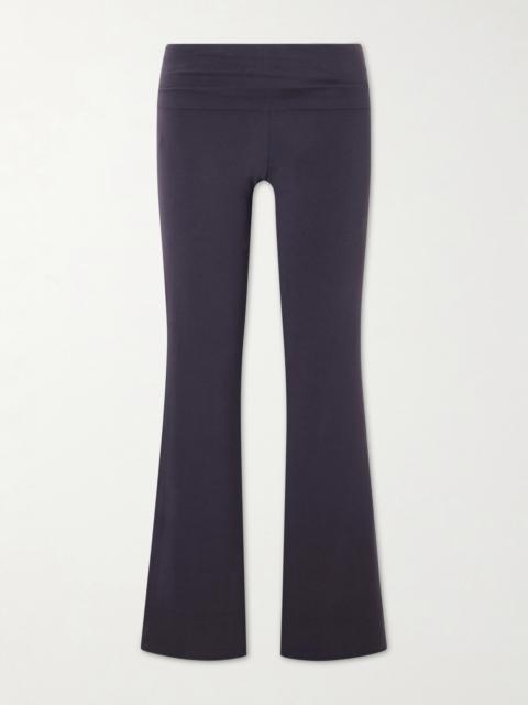 Stretch-cotton Jersey Foldover Pants