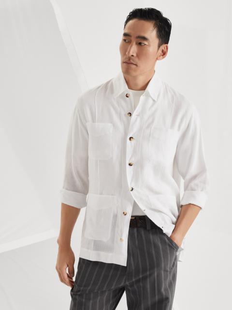 Linen easy fit guayabera