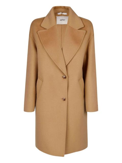 single-breasted wool coat
