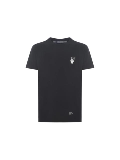 OFF-WHITE Slim Fit Caravaggio Saint Jerome Writing Arrows T-Shirt Black