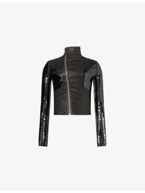 Gary Sequin-Embellished Leather Jacket