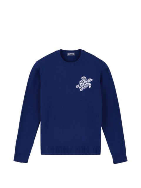 turtle jacquard sweater