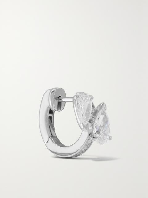 Serti Sur Vide 14-karat White Gold Diamond Single Earring