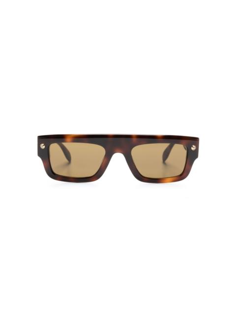 Spike Studs rectangular-frame sunglasses