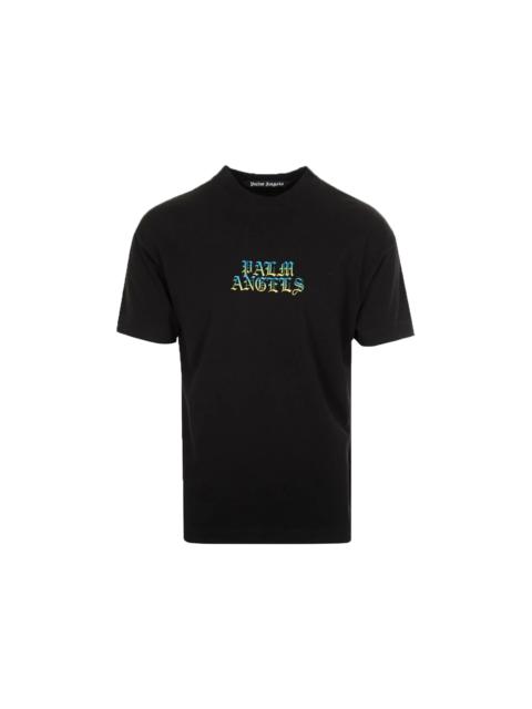 Palm Angels Hue Gothic Logo T-shirt Black