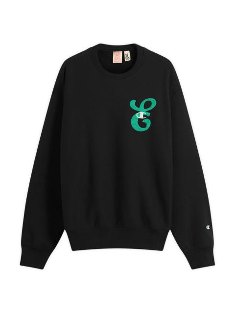 Champion for E by END. Crew Sweatshirt 'Emerald'