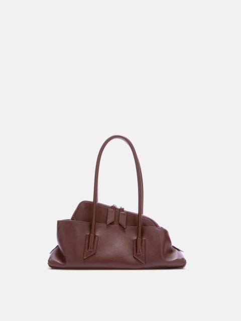 ''LA PASSEGGIATA SMALL'' DARK BROWN TOP HANDLE