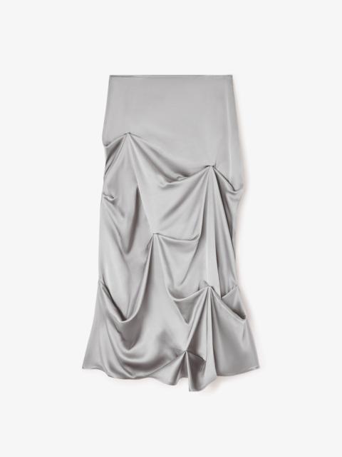 GREY DRAPED SKIRT
