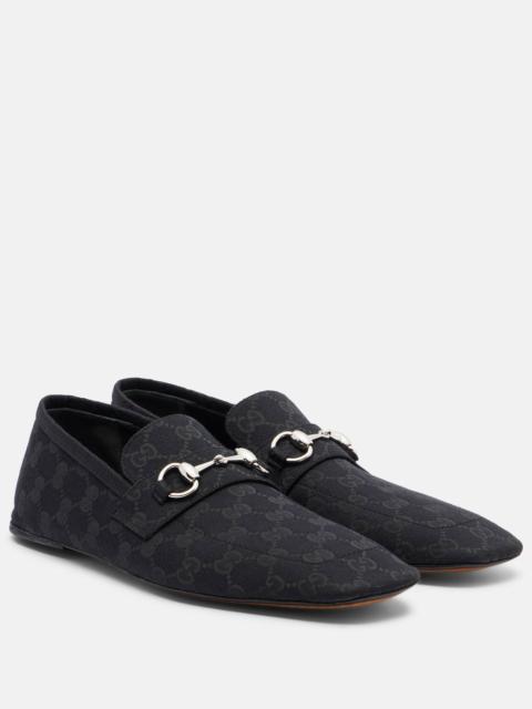 Horsebit GG Canvas loafers
