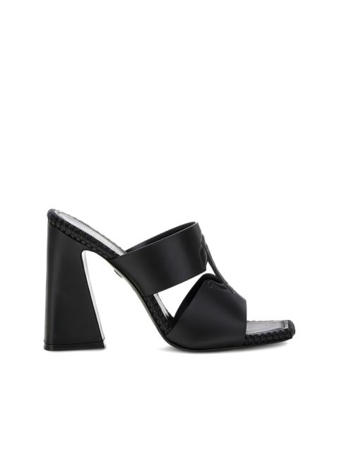 logo-embossed sandals